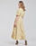 textil Dame Lange kjoler Betty London ONINA Gul / Hvid