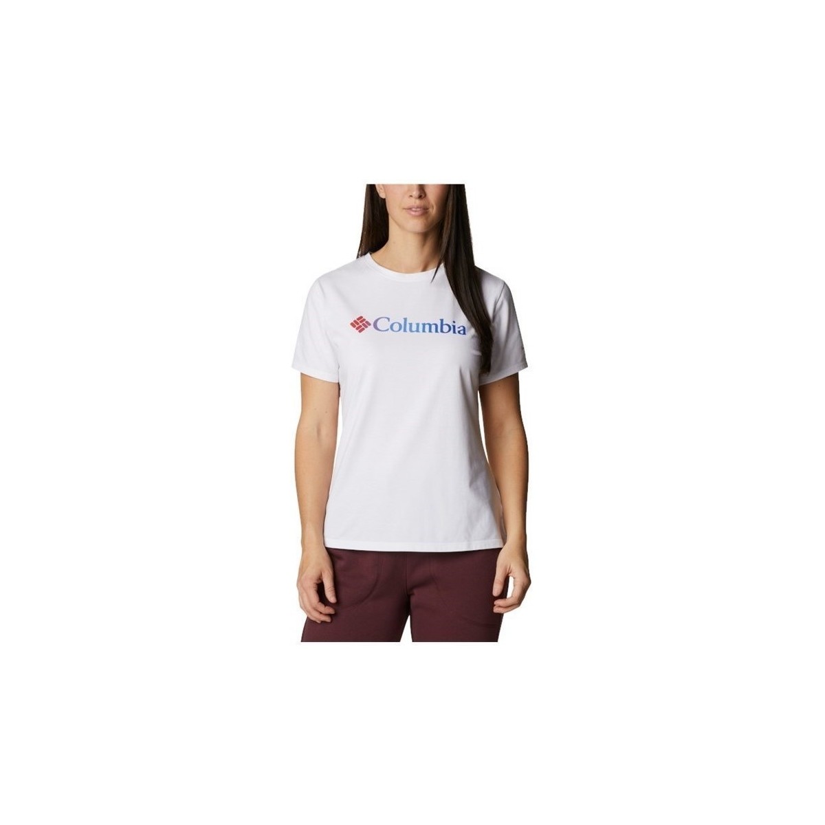 textil Dame T-shirts m. korte ærmer Columbia Sun Trek W Graphic Tee Hvid