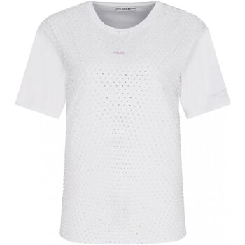 textil Dame T-shirts & poloer Guess W0BI0L K7DN0 Hvid