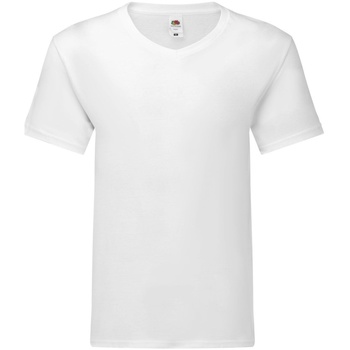 textil Herre T-shirts m. korte ærmer Fruit Of The Loom 61442 Hvid