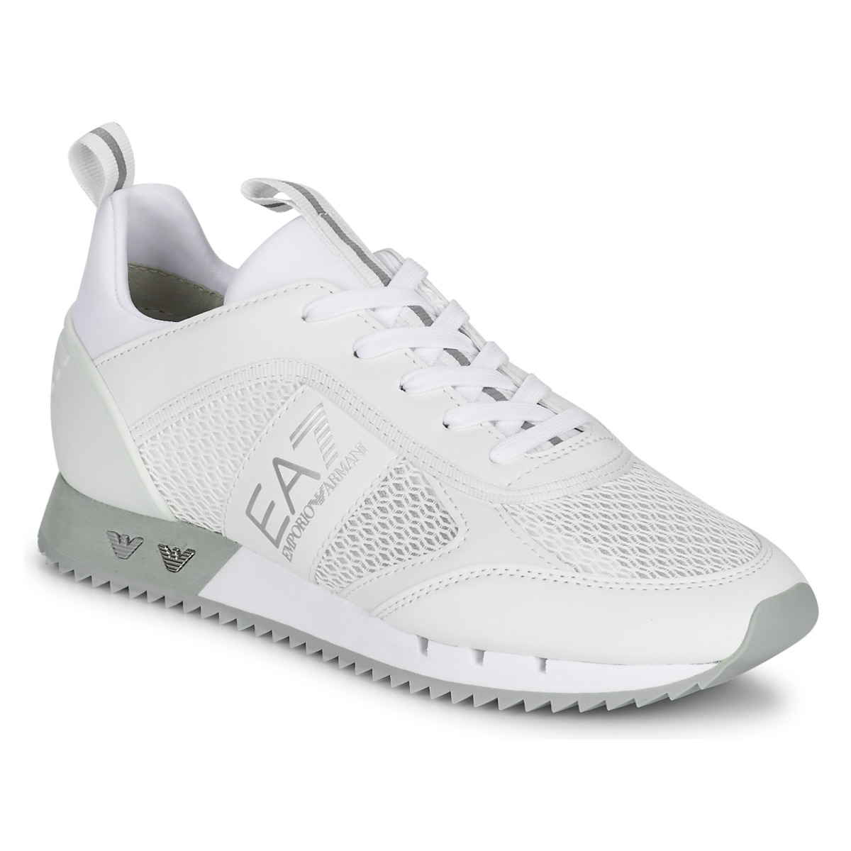 Sko Lave sneakers Emporio Armani EA7 BLACK&WHITE LACES Hvid