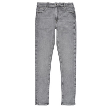 textil Pige Jeans - skinny Pepe jeans PIXLETTE HIGH Grå