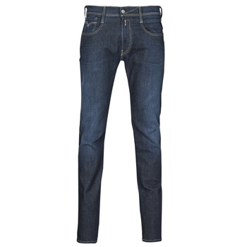 textil Herre Smalle jeans Replay ANBASS Blå / Mørk