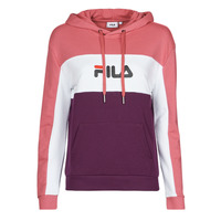 Fila AQILA HOODY Pink / Hvid / Violet - Gratis fragt | Spartoo.dk ! - textil Sweatshirts Dame Kr