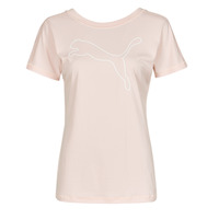 textil Dame T-shirts m. korte ærmer Puma TRAIN FAVORITE JERSEY CAT TEE Pink