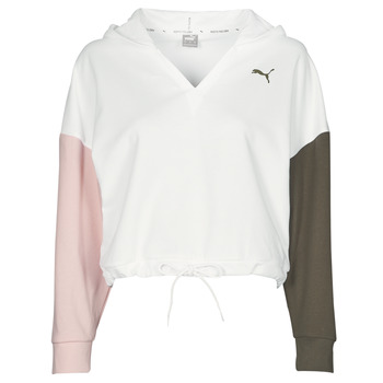 textil Dame Sweatshirts Puma MODERN SPORT HOODIE Hvid / Flerfarvet