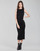 textil Dame Korte kjoler Karl Lagerfeld KITTED WRAP DRESS Sort