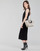 textil Dame Korte kjoler Karl Lagerfeld KITTED WRAP DRESS Sort