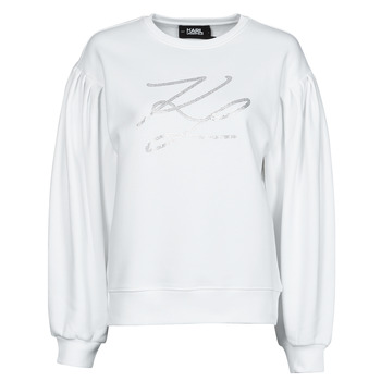 textil Dame Sweatshirts Karl Lagerfeld PUFFY SLEEVE KL Hvid