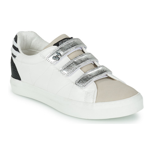 Sko Dame Lave sneakers Le Temps des Cerises VIC Hvid / Sølv