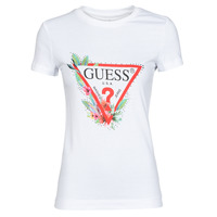 textil Dame T-shirts m. korte ærmer Guess SS CN NORA TEE Hvid