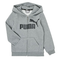 textil Dreng Sweatshirts Puma ESSENTIAL BIG LOGO FZ HOODIE Grå