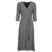 textil Dame Lange kjoler Lauren Ralph Lauren CARLYNA-3/4 SLEEVE-DAY DRESS Sort
