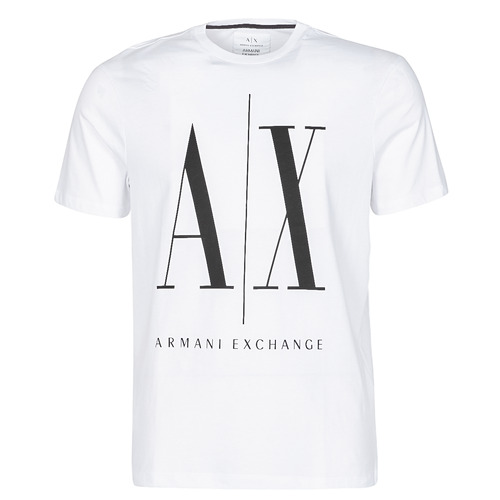 Armani Exchange HULO Hvid - Gratis fragt | Spartoo.dk ! - textil T-shirts m. korte ærmer Herre Kr