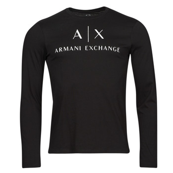 textil Herre Langærmede T-shirts Armani Exchange 8NZTCH Sort