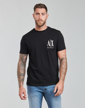 textil Herre T-shirts m. korte ærmer Armani Exchange 8NZTPH Sort