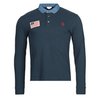 textil Herre Polo-t-shirts m. lange ærmer U.S Polo Assn. RYAN 47773 CHFD Marineblå
