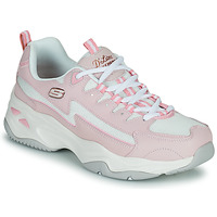 Sko Dame Lave sneakers Skechers  Pink / Hvid