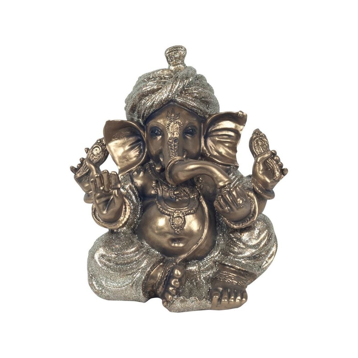 Indretning Små statuer og figurer Signes Grimalt Golden Sitting Ganesh Guld