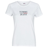 textil Dame T-shirts m. korte ærmer Tommy Jeans TJW SKINNY ESSENTIAL TOMMY T SS Hvid