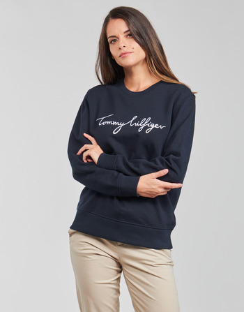 textil Dame Sweatshirts Tommy Hilfiger REGULAR GRAPHIC C-NK SWEATSHIRT Marineblå