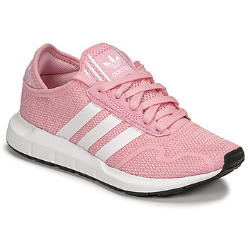 Sko Pige Lave sneakers adidas Originals SWIFT RUN X J Pink / Hvid