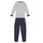 textil Dreng Pyjamas / Natskjorte Petit Bateau TECHI Hvid / Blå