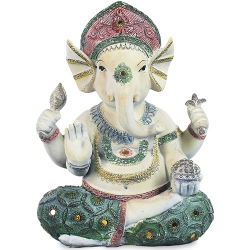 Indretning Små statuer og figurer Signes Grimalt Ganesh Figur Grøn