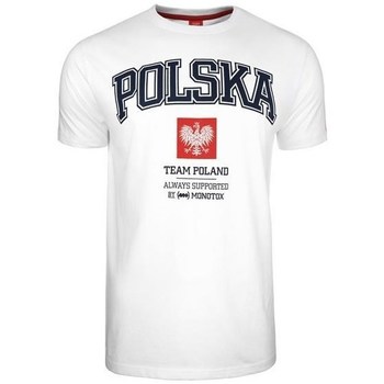 textil Herre T-shirts m. korte ærmer Monotox Polska College Hvid
