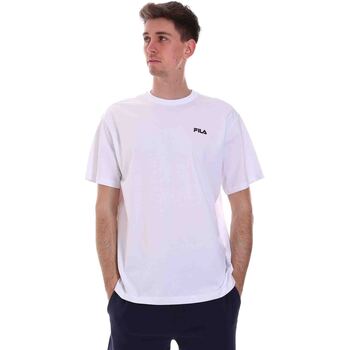 textil Herre T-shirts m. korte ærmer Fila 688448 hvid