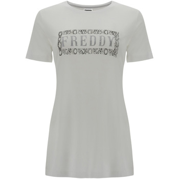 textil Dame T-shirts m. korte ærmer Freddy S1WALT2 Hvid