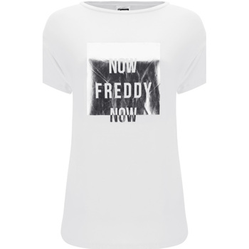textil Dame T-shirts m. korte ærmer Freddy S1WSDT3 Hvid