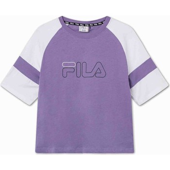 textil Børn T-shirts m. korte ærmer Fila 683330 Violet