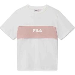 textil Dame T-shirts m. korte ærmer Fila 688488 hvid