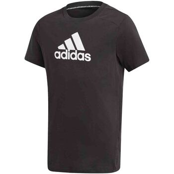 textil Børn T-shirts m. korte ærmer adidas Originals GJ6650 Sort
