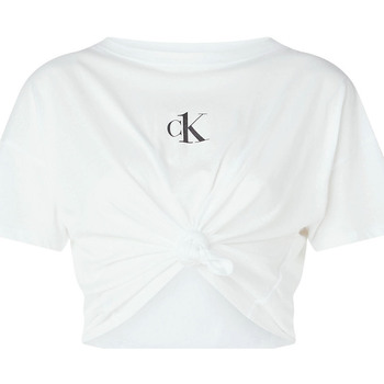 textil Dame Toppe / Bluser Calvin Klein Jeans KW0KW01366 Hvid
