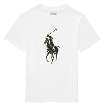textil Dreng T-shirts m. korte ærmer Polo Ralph Lauren GUILIA Hvid