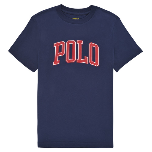 textil Pige T-shirts m. korte ærmer Polo Ralph Lauren MALIKA Marineblå