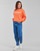 textil Dame Sweatshirts Converse EMBROIDERED WORDMARK CREW Orange