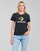textil Dame T-shirts m. korte ærmer Converse STAR CHEVRON HYBRID FLOWER INFILL CLASSIC TEE Sort