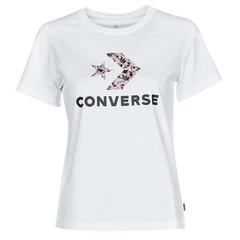 Converse STAR CHEVRON HYBRID FLOWER INFILL CLASSIC TEE Hvid