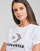 textil Dame T-shirts m. korte ærmer Converse STAR CHEVRON HYBRID FLOWER INFILL CLASSIC TEE Hvid