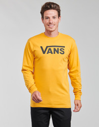 textil Herre Langærmede T-shirts Vans VANS CLASSIC LS Gul / Sort
