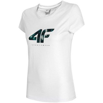 textil Dame T-shirts m. korte ærmer 4F TSD030 Hvid