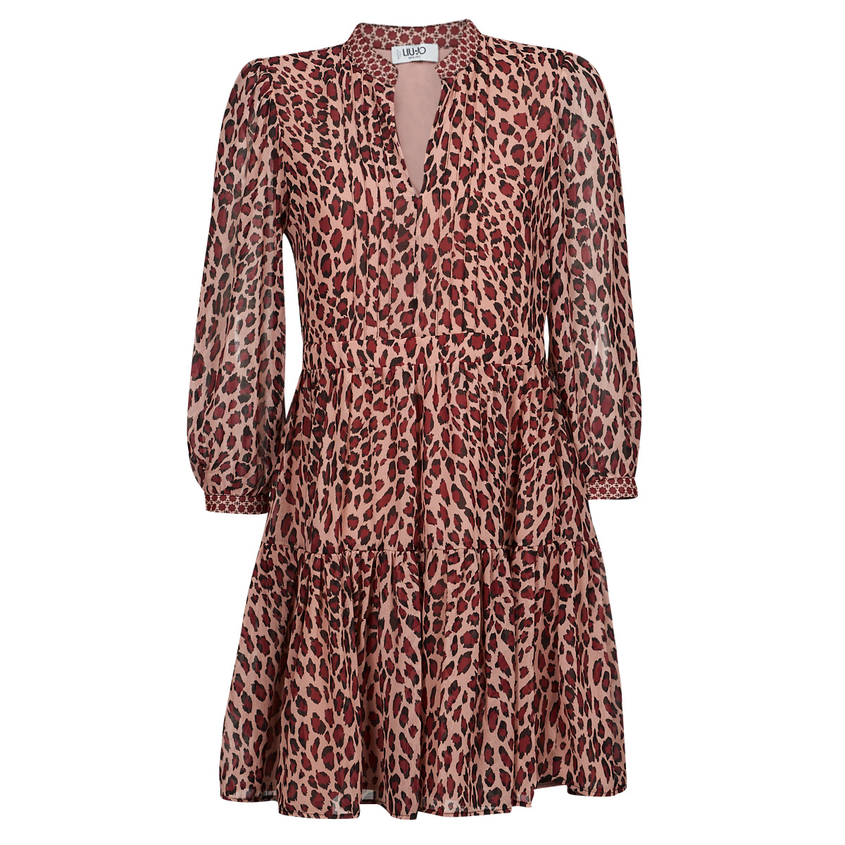textil Dame Korte kjoler Liu Jo WF1019 Leopard
