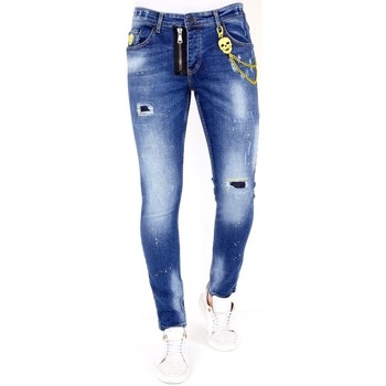 textil Herre Smalle jeans Lf 120853548 Blå