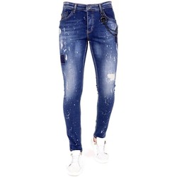textil Herre Smalle jeans Lf 120850906 Blå
