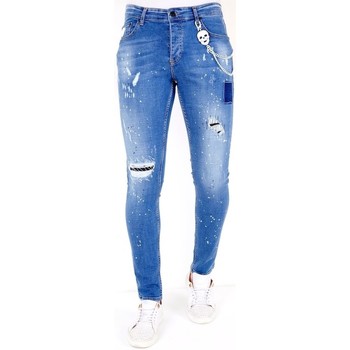 textil Herre Smalle jeans Lf 120852696 Blå