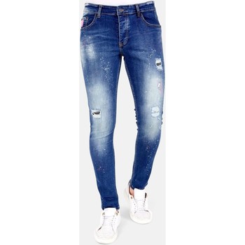textil Herre Smalle jeans Lf 120874656 Blå