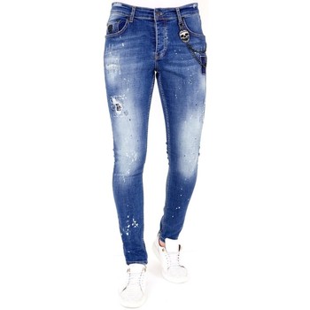 textil Herre Smalle jeans Lf 120853791 Blå
